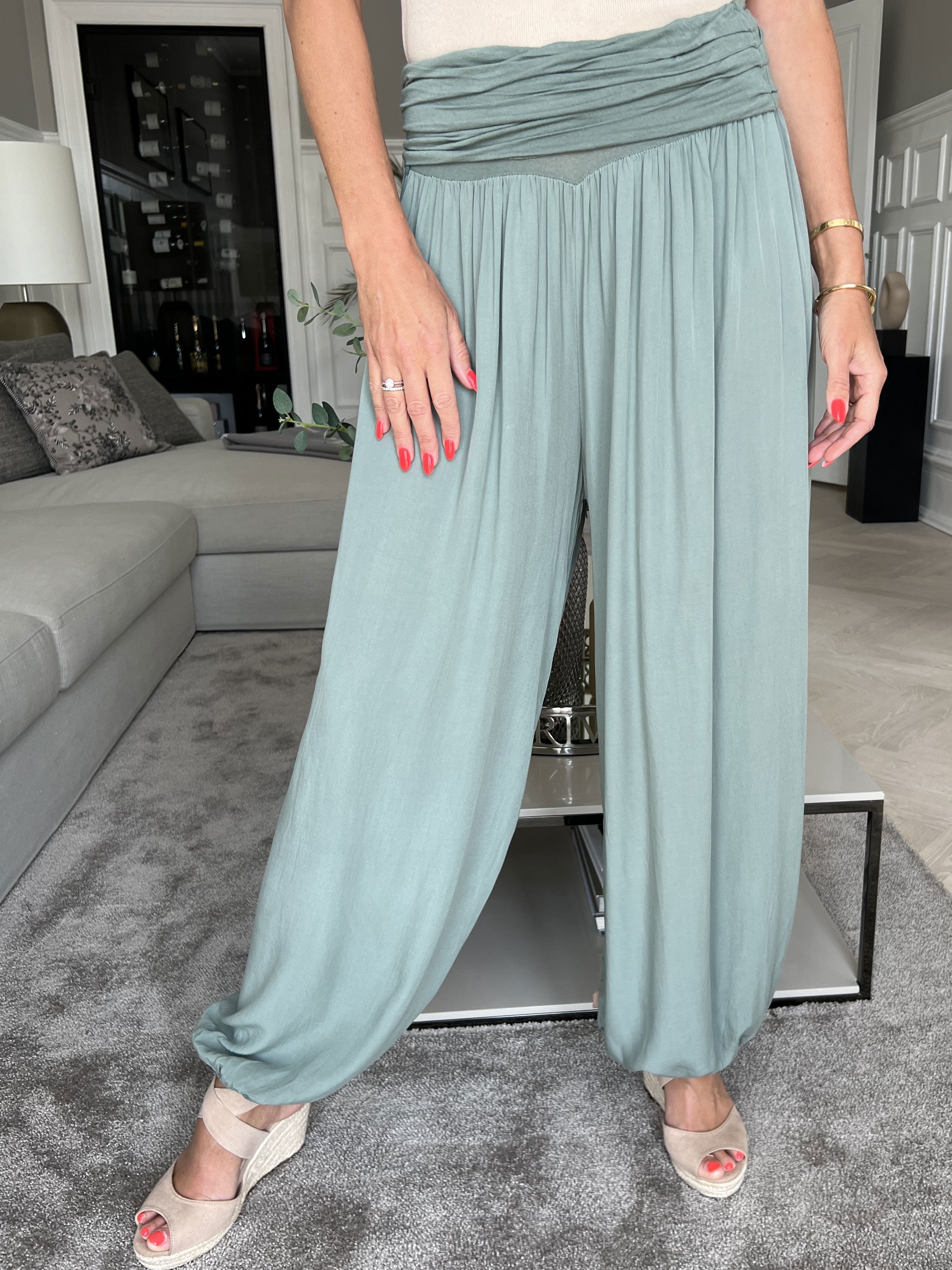 Vibe - Lette og løse bukser med elastikkant i livet